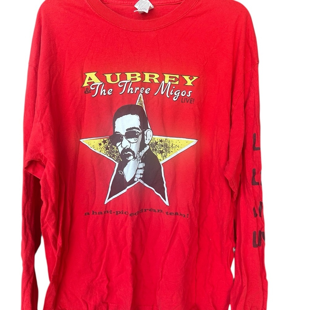 Red Graphic Long Sleeve Shirt